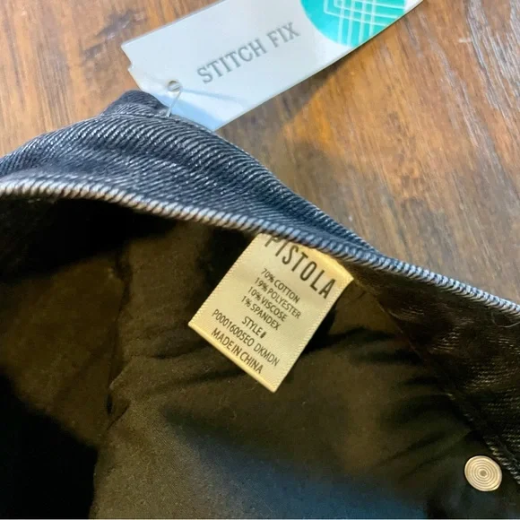 pistola Black Cropped Straight Crop Jeans - Picture 8 of 11